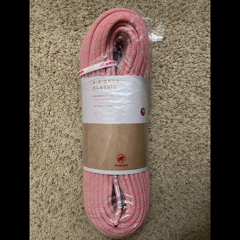 Brand new- MammutCrag Classic Rope - 9.5mm, 70m NWOT